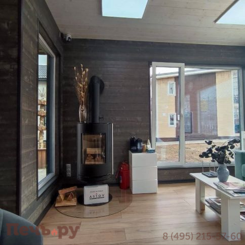 Печь-камин Астов R1 N сталь фото 8