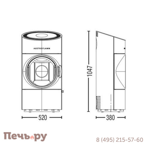 Печь камин Austroflamm Clou compact фото 4