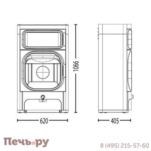 Печь камин Austroflamm Heidi Back фото 4