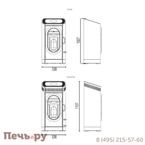 Печь камин Austroflamm Woody фото 3