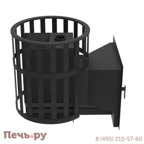 Печь-камин Берёзка Флагман 15 сетчатый кожух фото 4