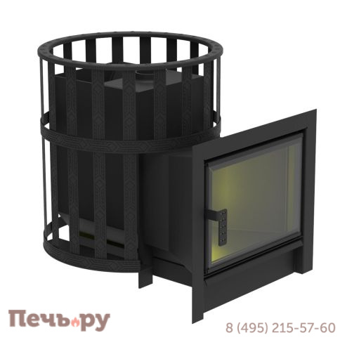 Печь-камин Берёзка Флагман 15 сетчатый кожух фото