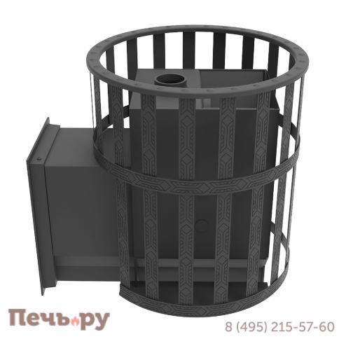 Печь камин Берёзка Викинг 15 Д2 сетчатый кожух фото 3