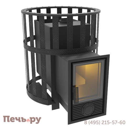 Печь камин Берёзка Викинг 15 Д2 сетчатый кожух фото