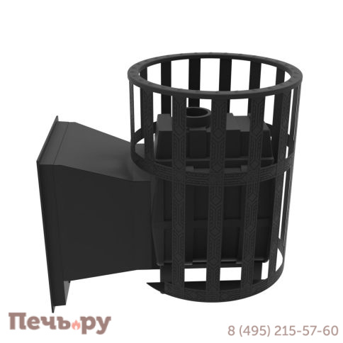Печь камин Берёзка Воевода 15 Д-1 стекло сетчатый кожух фото 2