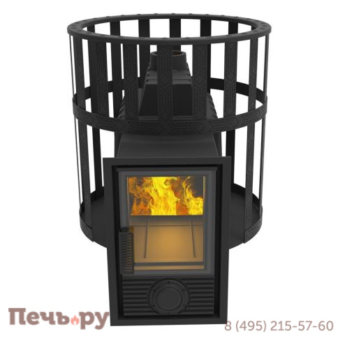 Печь камин Берёзка Воевода 20 Д-2 сетчатый кожух фото 2