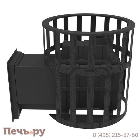 Печь камин Берёзка Воевода 20 Д-2 сетчатый кожух фото 5