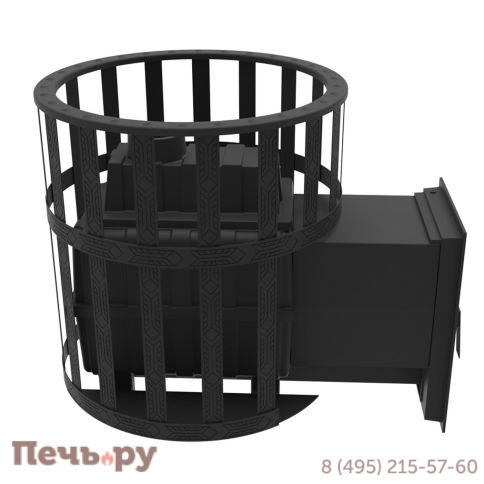 Печь камин Берёзка Воевода 20 Д-2 сетчатый кожух фото 6
