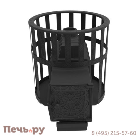 Печь камин Берёзка Воевода 20 ДТ-4 сетчатый кожух фото 3