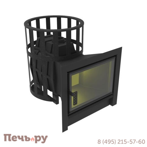 Печь камин Берёзка Воевода Флагман 15 сетчатый кожух фото