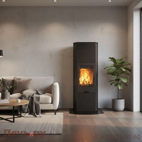 Печь камин Contura 35 высокая, дверка чугун фото 4