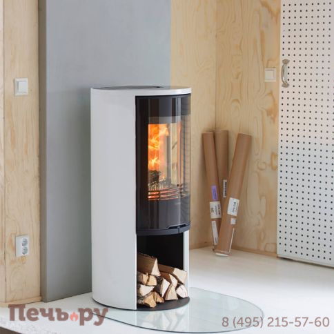 Печь камин Contura 510 G Style белый, стеклянная дверца фото 4