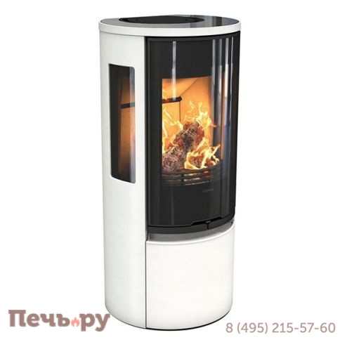 Печь камин Contura 556 G Style белый, стеклянная дверца фото 3