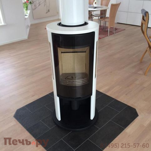 Печь камин Contura 556 G Style белый, стеклянная дверца фото 8
