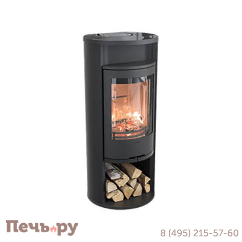 Печь камин Contura 610 Style, чугунная дверца и теплая полка фото 3