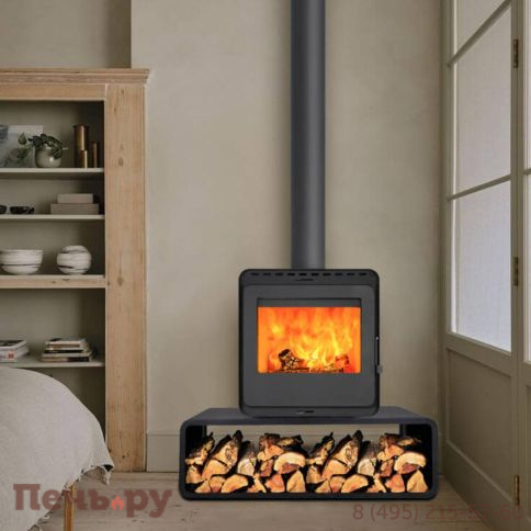 Печь камин Denner Fire Lumen Nest с дровником фото 3