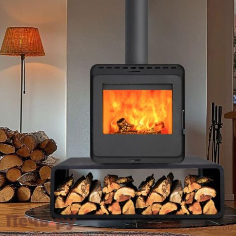 Печь камин Denner Fire Lumen Nest с дровником фото 4