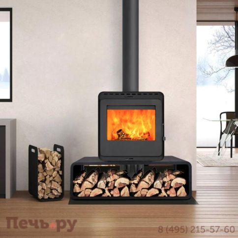 Печь камин Denner Fire Lumen Nest с дровником фото 5