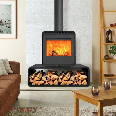 Печь камин Denner Fire Lumen Nest с дровником фото 6