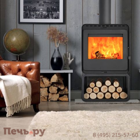 Печь камин Denner Fire Lumen с дровником фото 4