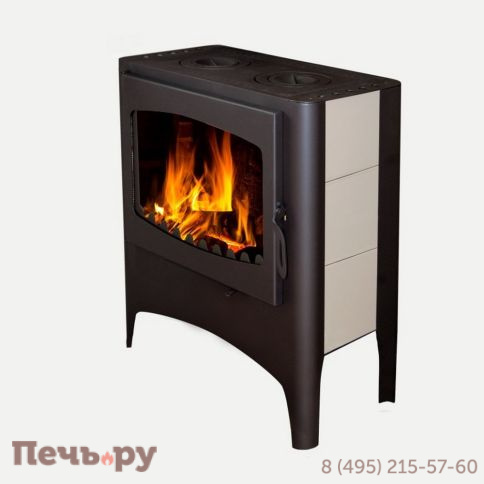 Печь-камин ЭкоКамин Бавария Эко с плитой 2 конфорки (РК 168М) фото
