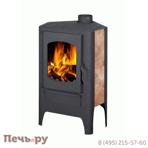 Печь-камин ЭкоКамин Бавария Эко угловая с плитой (РК 166М) фото