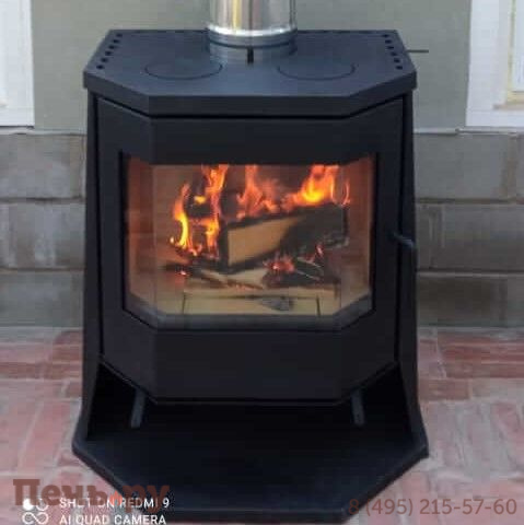 Печь камин ЭкоКамин Бавария Панорама Призма с плитой (РК189) фото 3