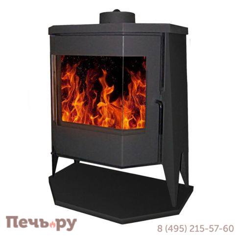 Печь камин ЭкоКамин Бавария Панорама Призма с плитой (РК189) фото