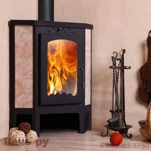 Печь-камин ЭкоКамин Бавария угловая с плитой (РК 123) фото 3