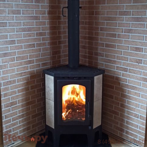 Печь-камин ЭкоКамин Бавария угловая с плитой (РК 123) фото 4