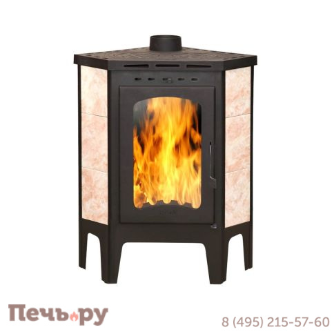 Печь-камин ЭкоКамин Бавария угловая с плитой (РК 123) фото