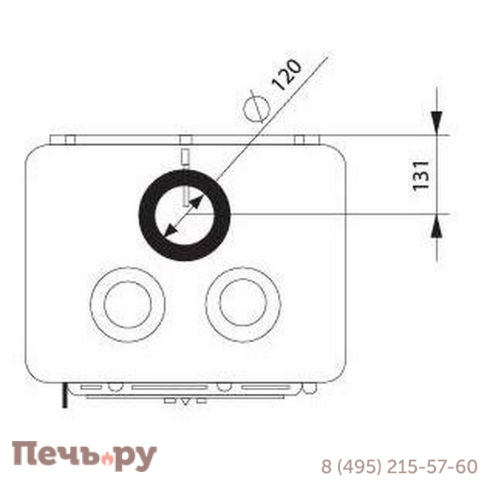 Печь камин Ferguss Magma cook, side door фото 5