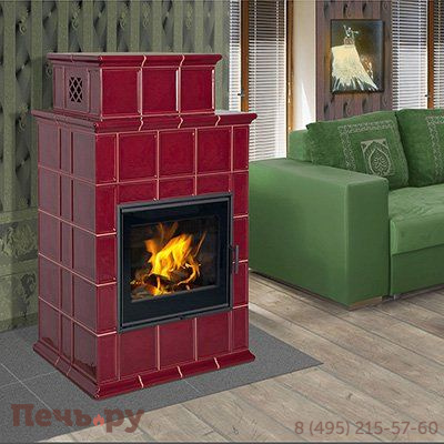 Печь-камин Hein Baracca 9 керамика с теплообменником фото