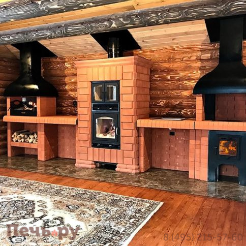 Печь камин КДМ КИВ с духовкой фото 3