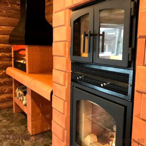 Печь камин КДМ КИВ с духовкой фото 4