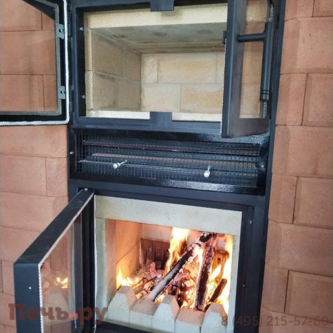 Печь камин КДМ КИВ с духовкой фото 7