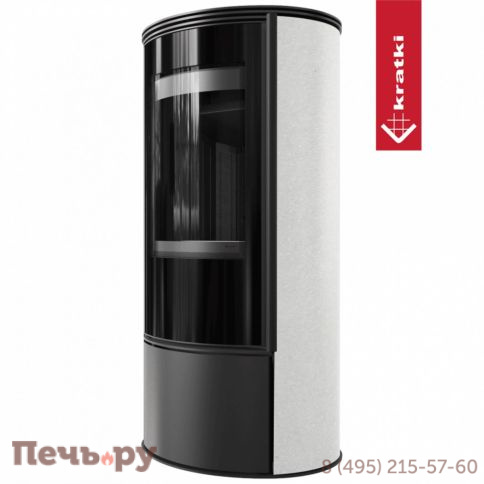 Печь камин Kratki Pro Erik White Satin фото 3