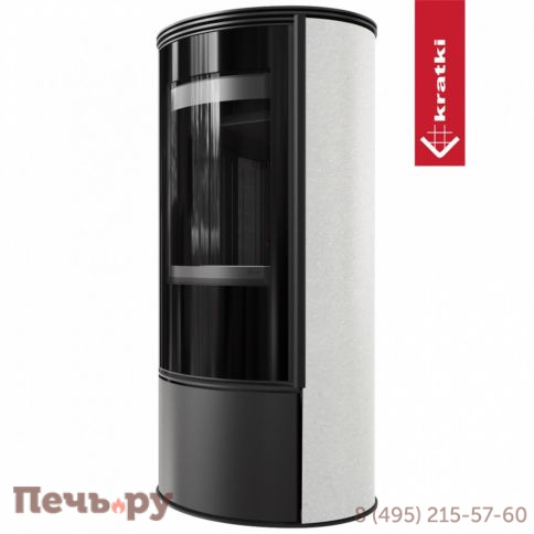 Печь камин Kratki Pro Erik White Satin фото 5