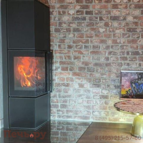 Печь камин Kratki Pro TORA/L Nero Assoluto фото 5