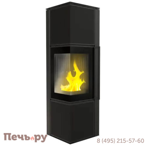 Печь камин Kratki Pro TORA/M черная, с доводчиком фото 3