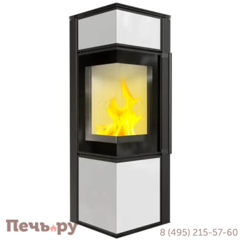 Печь камин Kratki Pro TORA/S Белый с доводчиком фото