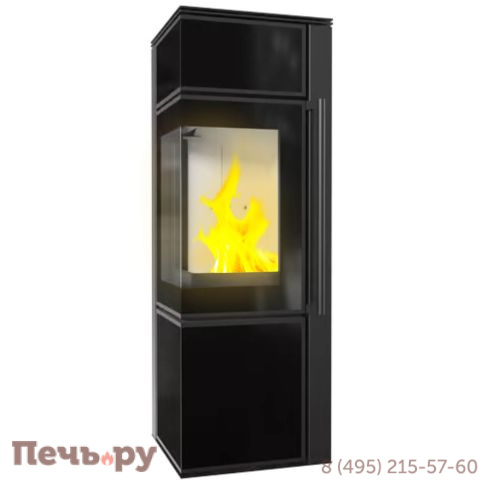 Печь камин Kratki Pro TORA/S Nero Assoluto, с доводчиком фото