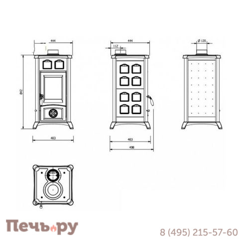 Печь камин La Nordica Gemma (Ля Нордика Джемма) фото 11
