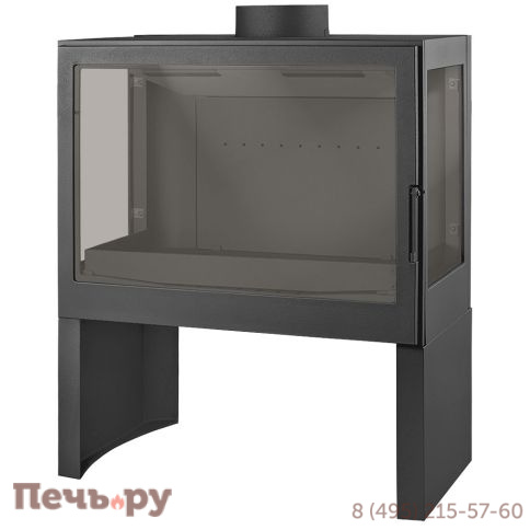 Печь-камин Liseo Castiron LCI 7 GFLR Stove, два боковых стекла фото