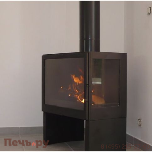 Печь-камин Liseo Castiron LCI 7 GFR Stove, стекло справа фото 3
