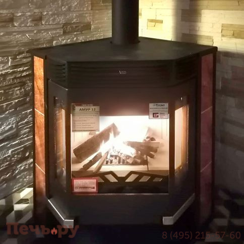 Печь-камин Мета Амур 12  (без плиты) фото 8