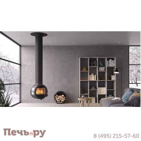 Печь-камин Nordpeis Me Ceiling с боковыми стеклами для крепления к потолку 1-45° фото 4