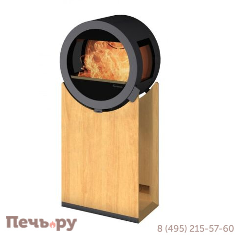 Печь-камин Nordpeis Me Oakl с боковыми стеклами фото