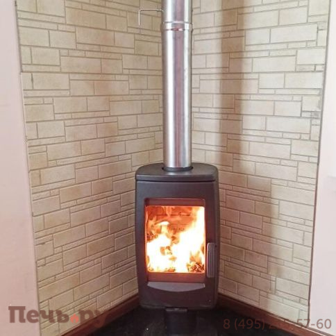 Печь камин Plamen Aria, черная фото 7