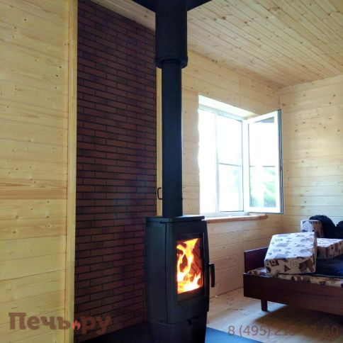 Печь камин Plamen Gala, черная фото 4